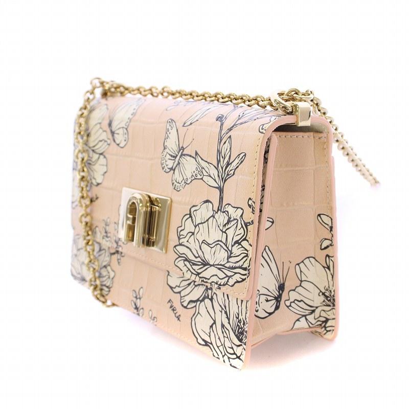 FURLA（フルラ） 1927コレクション フラワープリント ミニクロスボディ 