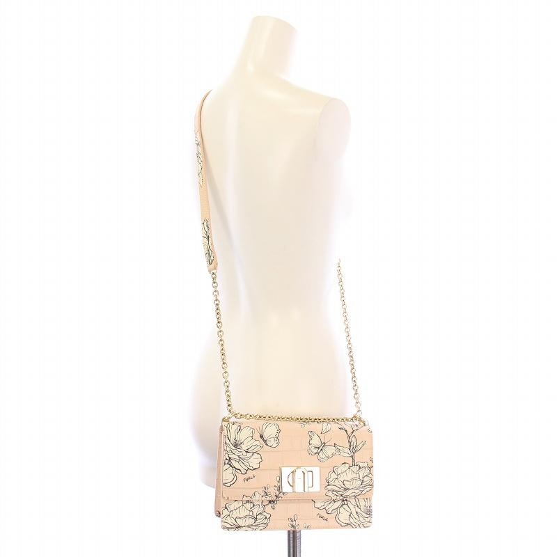 FURLA（フルラ） 1927コレクション フラワープリント ミニクロスボディ 