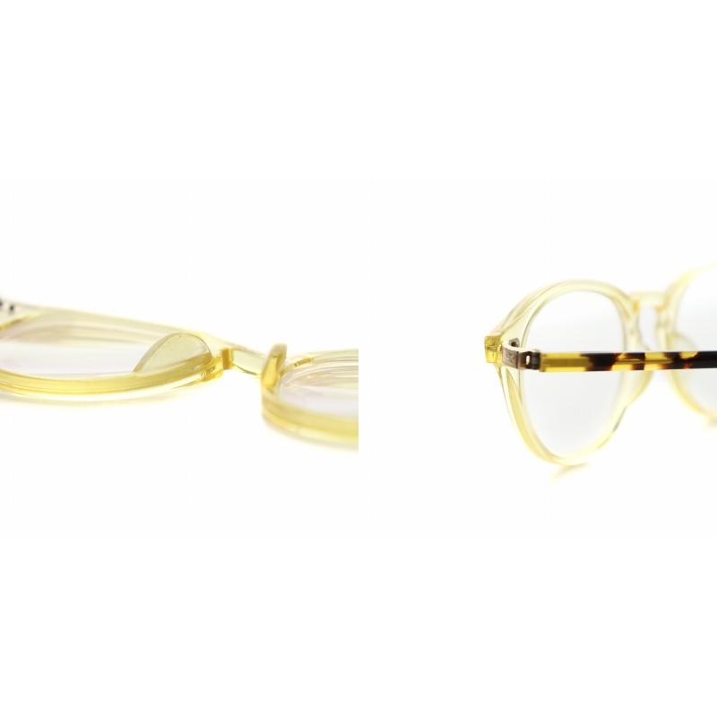 金子眼鏡 KANEKO OPTICAL 恒眸作 手造 メガネ 眼鏡 度入り 黄