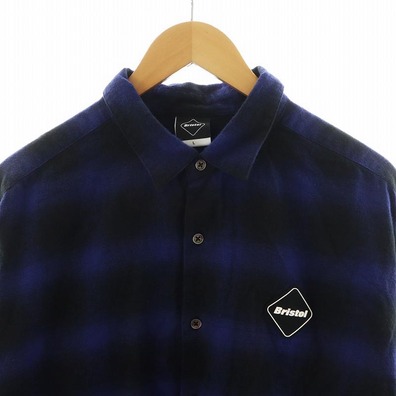 F.C.R.B.(F.C.Real Bristol)◇長袖シャツ/L/コットン/BLK/FCRB-232072//