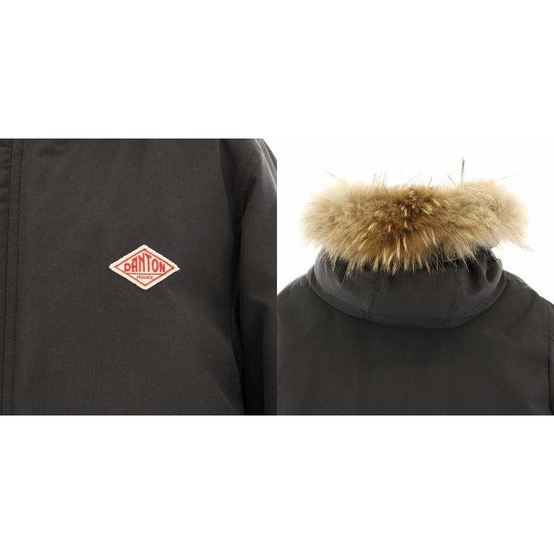 ダントン DANTON ダウンジャケット アウター フード ラクーンファー 36