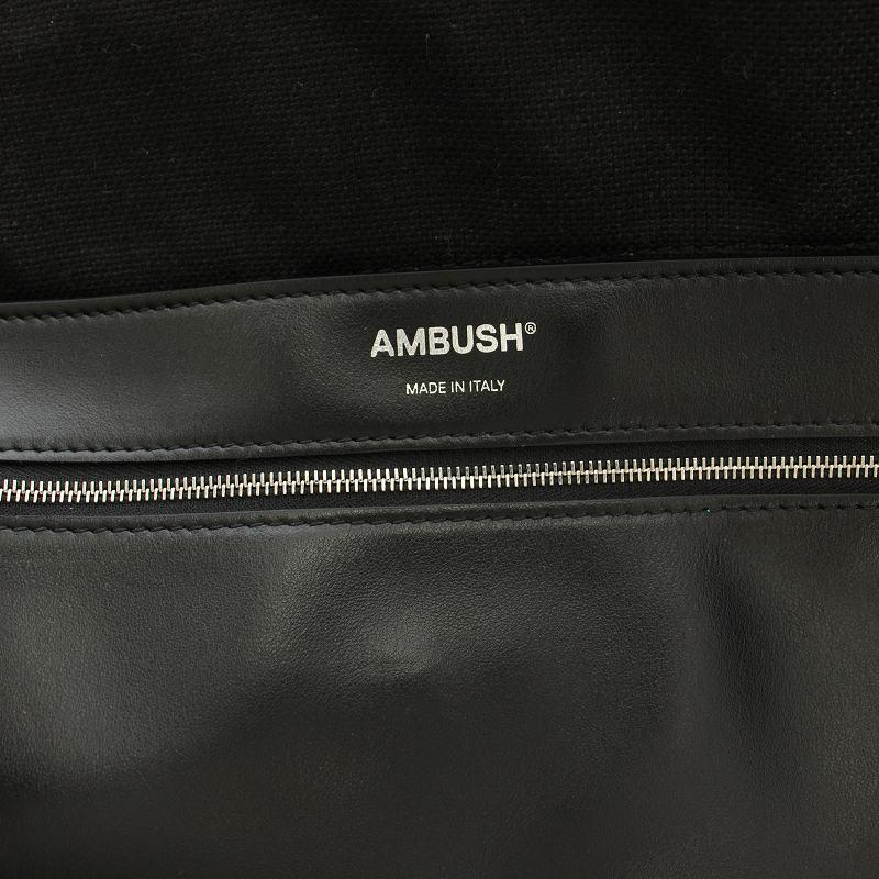 アンブッシュ AMBUSH ロゴエンボストートバッグ キャンバス 保存袋付き