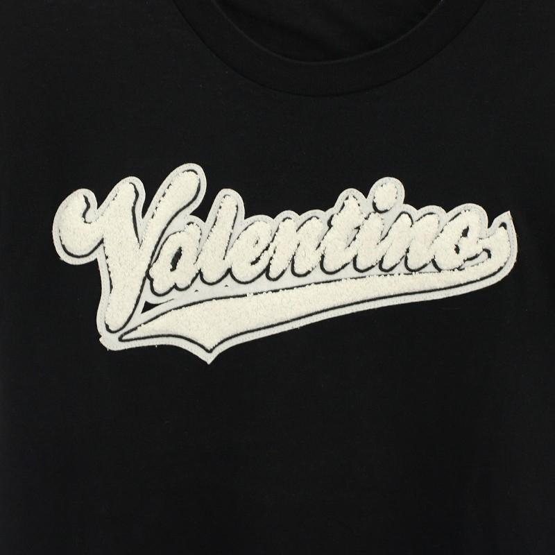 ヴァレンティノ ヴァレンチノ パイルカレッジロゴTシャツ カットソー  