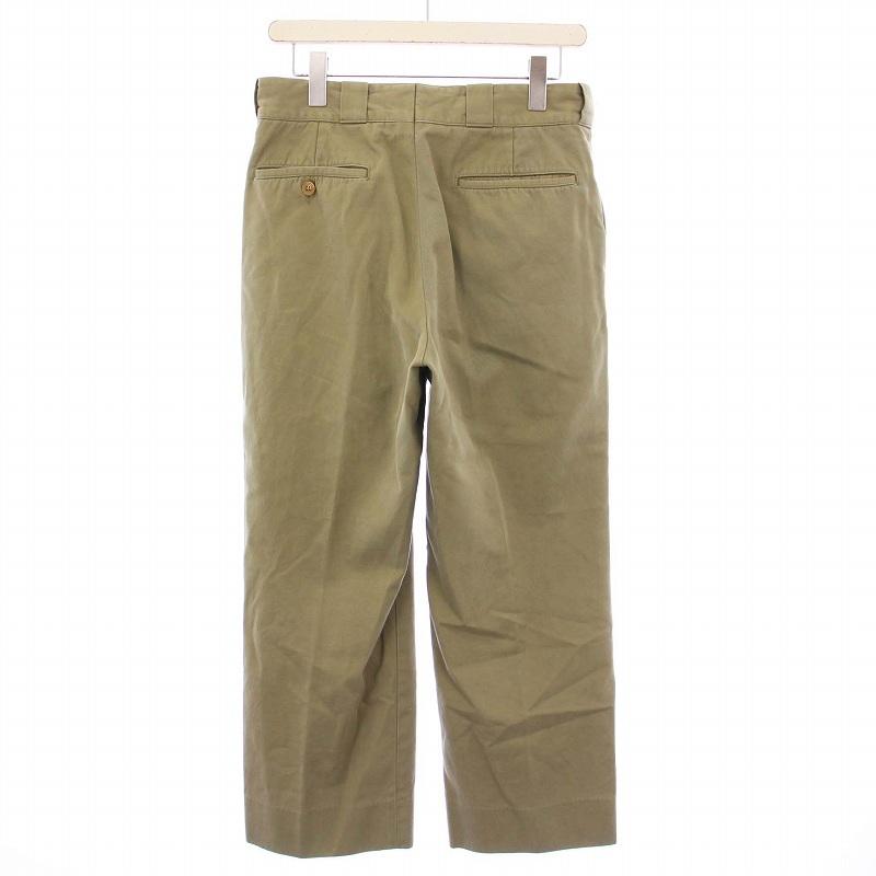 【中古】コモリ COMOLI 20SS コットンギャバウォッシュドパンツ 1 カーキ R01-03009 /KH メンズ コモリ COMOLI 20SS コットンギャバウォッシュドパンツ 1 カーキ R01