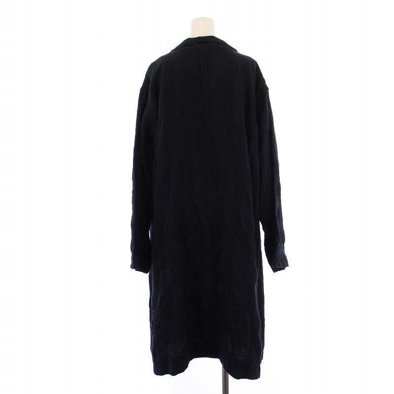 パドカレ pas de calais チェスターコート ロング チェック柄 ウール