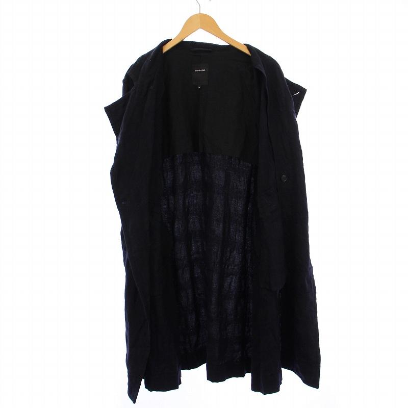 パドカレ pas de calais チェスターコート ロング チェック柄 ウール