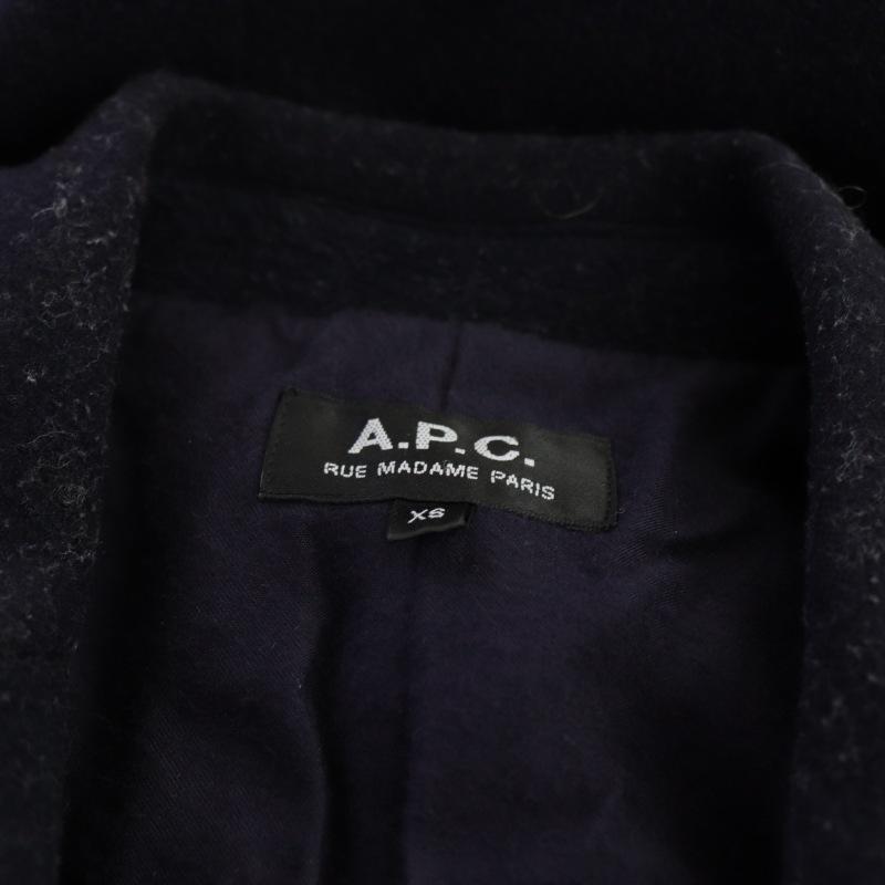 A.P.C. ネイビー　チェスターコート A.P.C. アーペーセー チェスターコート ロング アウター XS 紺