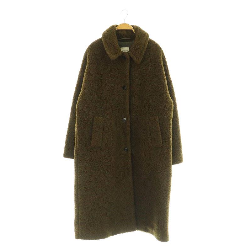 デミルクス ビームス Demi-Luxe BEAMS ステンカラー ボアコート ロング 