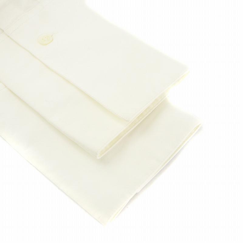 CELINE（セリーヌ） シャツ ブラウス ノーカラー 長袖 コットン 34 白