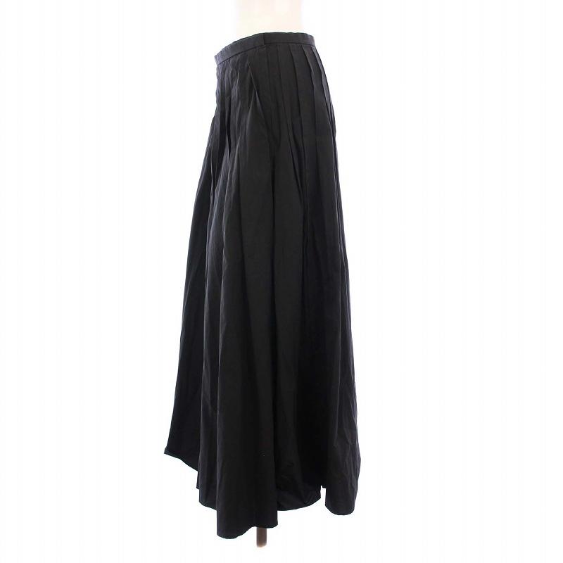 【ブラミンク】コットンシルク ラップスカート 38 日本製 ブラック スカート ブラミンク】コットンシルク ラップスカート 38 日本製 ブラック スカート