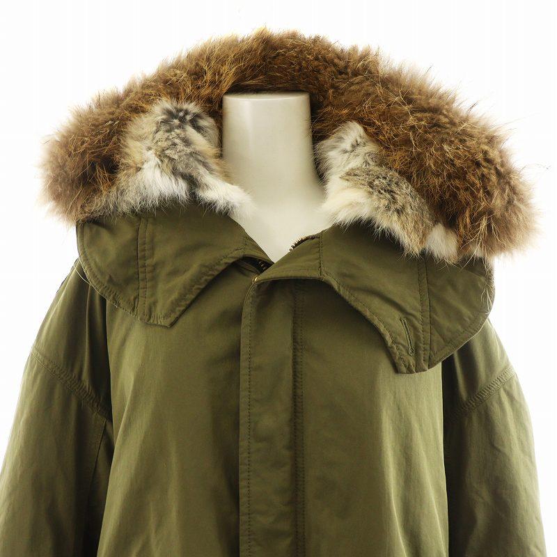 DEUXIEME CLASSE ファー付きモッズコート ラビットファー付モッズコート｜防寒◎暖か◎2WAY仕様秋冬｜キャメル