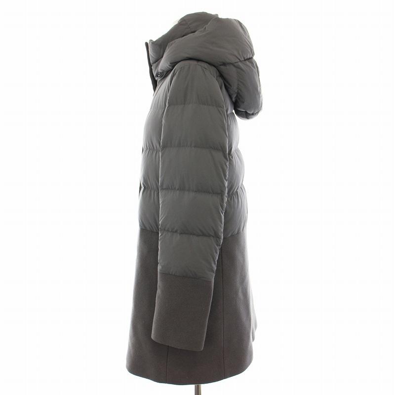 ヘルノ HERNO ダウンコート アウター フード 切替 42 グレー PI1199D