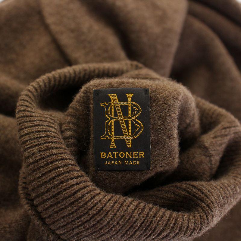 バトナー BATONER FLEECE WOOL TURTLE NECK フリースウール