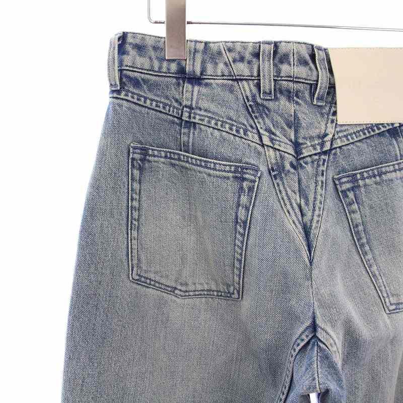【中古】ジルサンダー 25SS ファイブポケット デニムパンツ ジーンズ フリンジ 32 ブルー J02KA0332 J46463 ジルサンダー 25SS FIVE POCKET ファイブポケット デニムパンツ