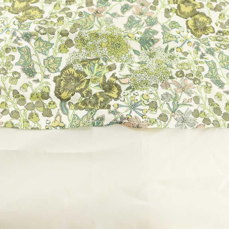 極美品★セブンテンバイミホカワヒト｜ヴィンテージプリントティアード ワンピース リバティプリントティアードワンピース(ホワイト) - seventen