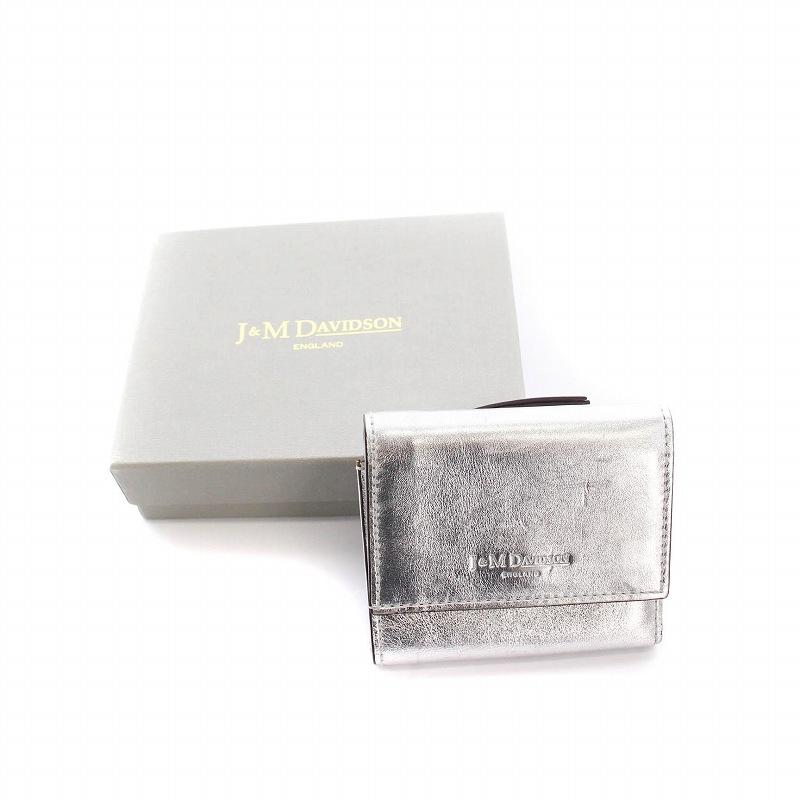 ジェイ&エムデヴィッドソン J&M Davidson 三つ折り 財布 コンパクト
