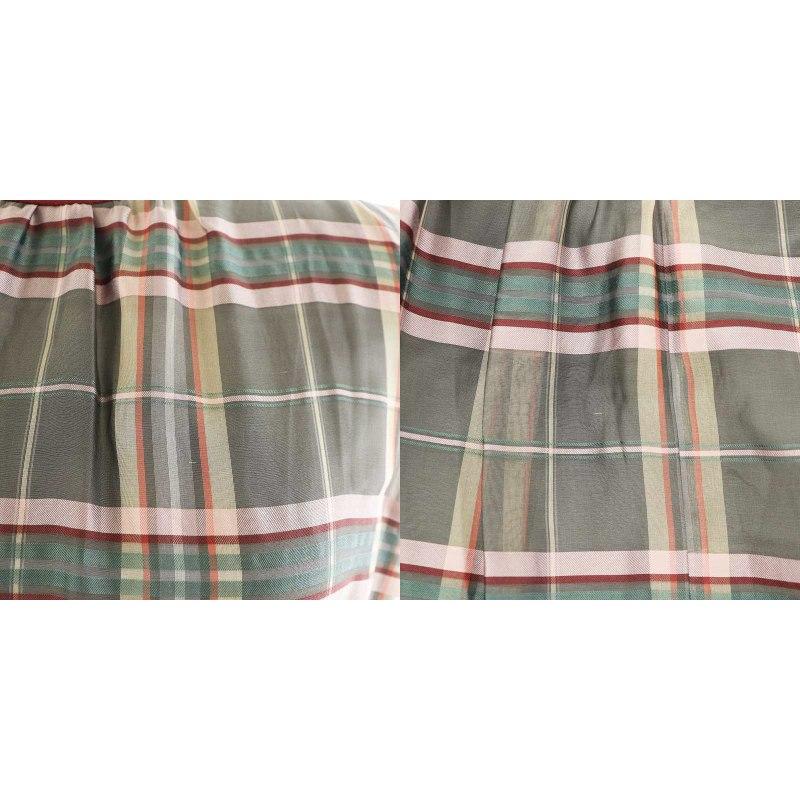 アナイ ANAYI 23AW シアーチェックノースリーブロングワンピース 