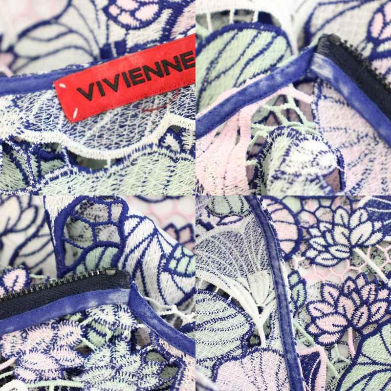 ヴィヴィアンタム VIVIENNE TAM ジップアップジャケット 半袖 花柄 