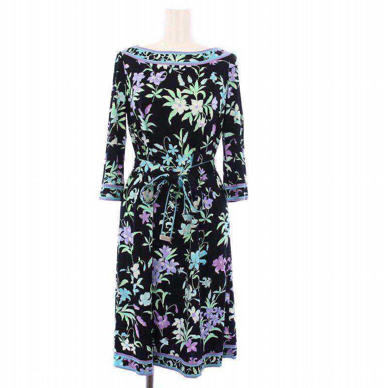 LEONARD（レオナール） 未使用品 LEONARD FASHION ワンピース 七分袖