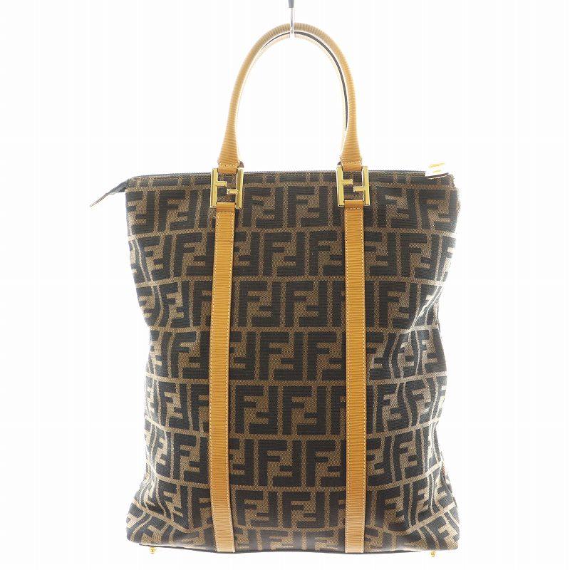 美品 FENDI フェンディ ハンドバッグ トートバッグ ズッカ 総柄 FENDI】フェンディ『ズッカ柄 トートバッグ』26329 レディース