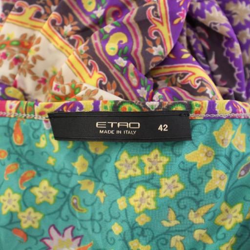 ETRO（エトロ） カットソー チュニック 半袖 ストレッチ リボン 総柄