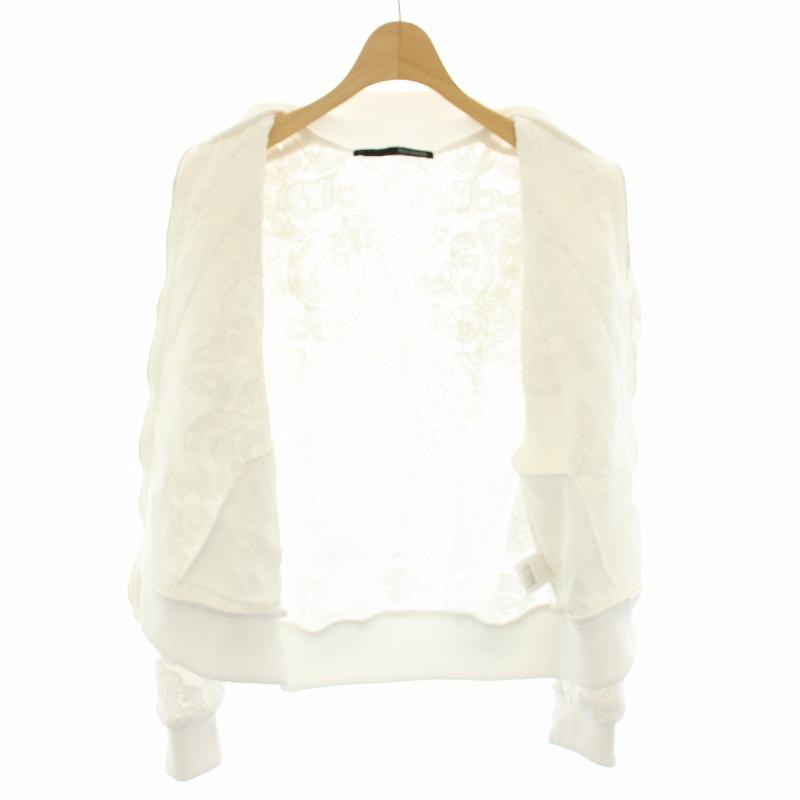 希少❤︎Adonisisアドニシスレースブルゾン ジャケット❤︎人気のホワイト 白 希少❤︎Adonisisアドニシスレースブルゾン ジャケット❤︎人気