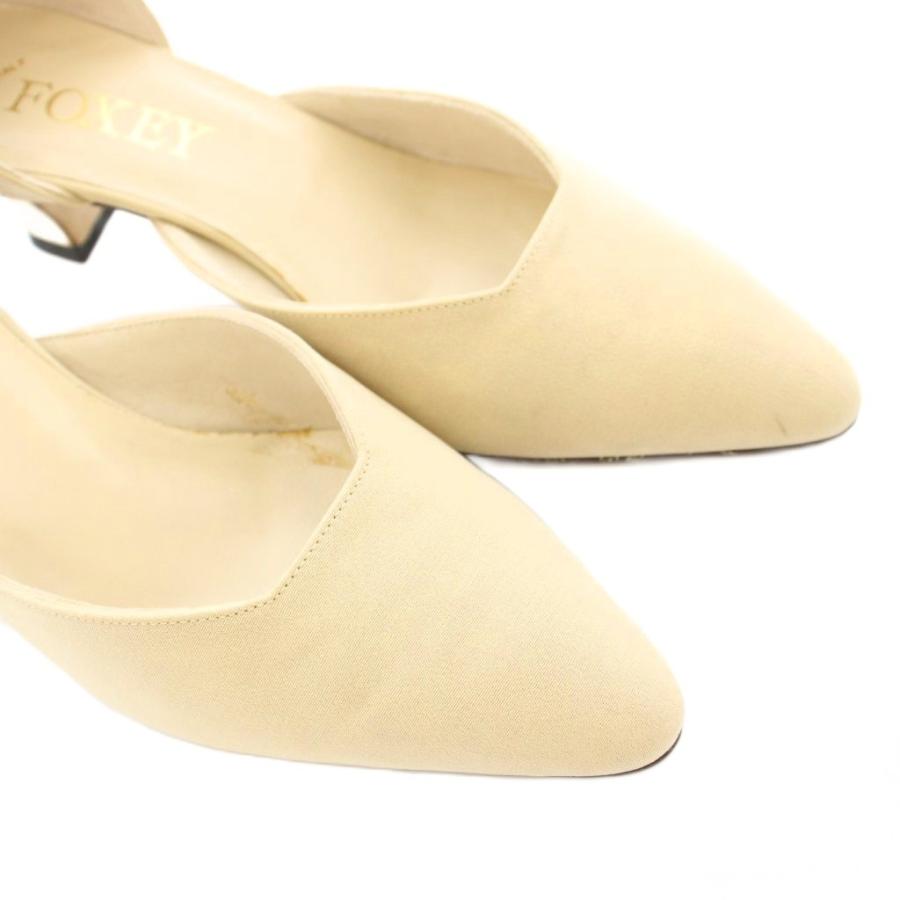 【美品】FOXEY  パンプス　37 1/2 美品】FOXEY パンプス37 1/2
