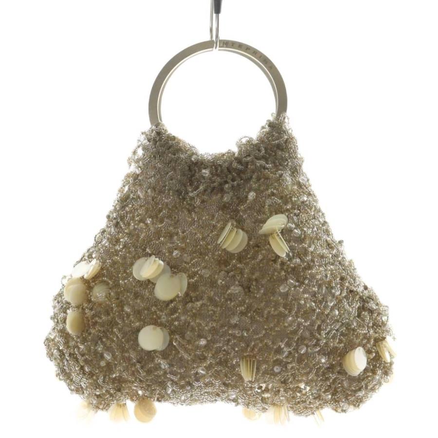 ANTEPRIMA アンテプリマ ハンドバッグ ビーズ装飾 シルバー色 /AN2