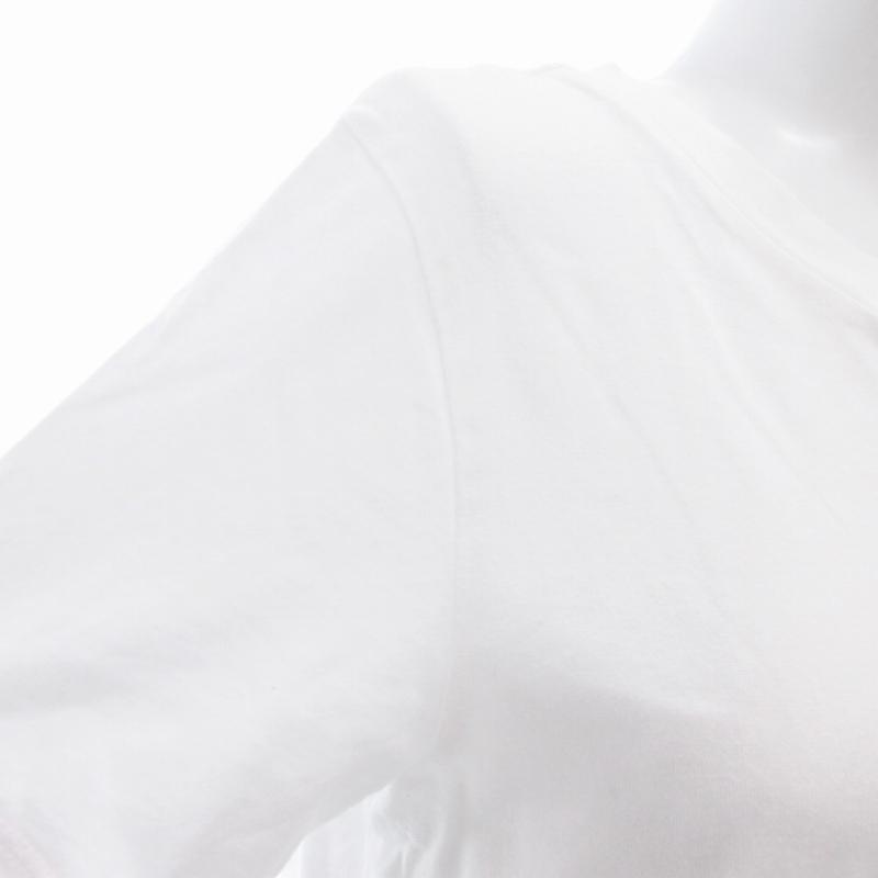 rekisamiリボンカットソー⭐️新品未使用品 レキサミ REKISAMI 美品 Tシャツ 半袖 リボン 1 白 ホワイト /KR