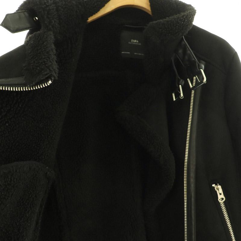 ZARA（ザラ） フェイクムートンジャケット フェイクスエード ボア