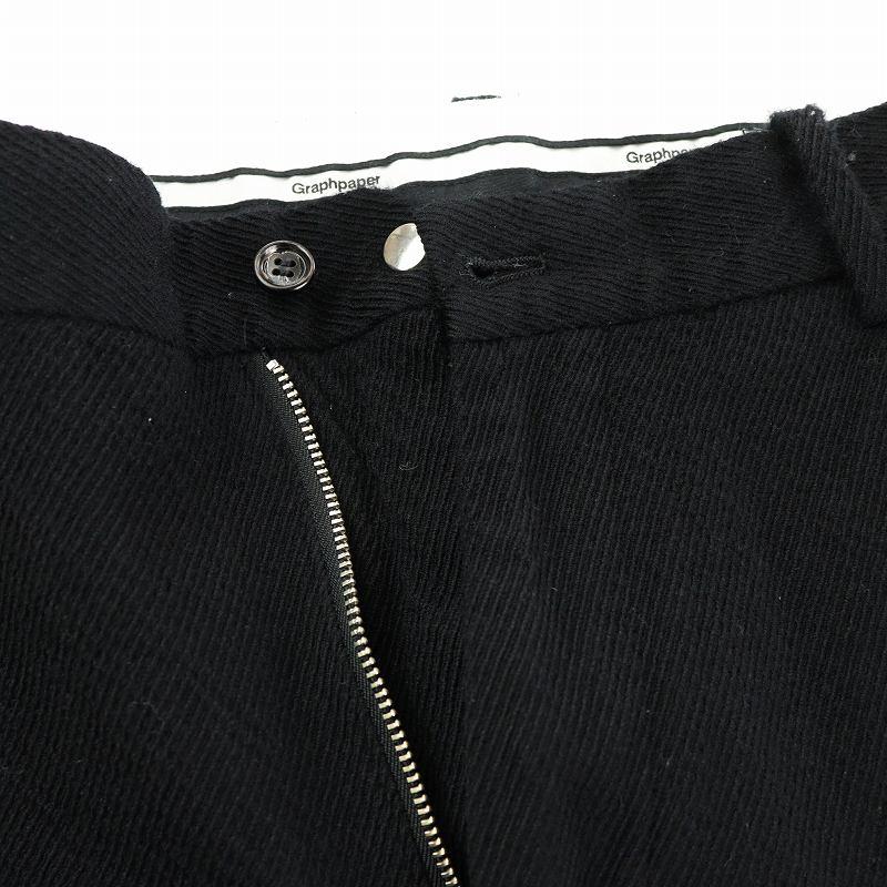 グラフペーパー Graphpaper ウール カージ ー ワイド テーパード WOOL