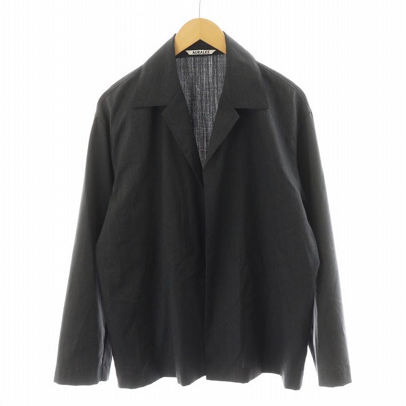 オーラリー AURALEE ウール シルク トロピカル シャツジャケット