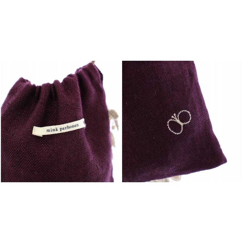 ミナペルホネン　forest parade　リネン　巾着　ポーチ　バッグ mina perhonen〉森のパレード｜ビームス 新丸の内｜BEAMS