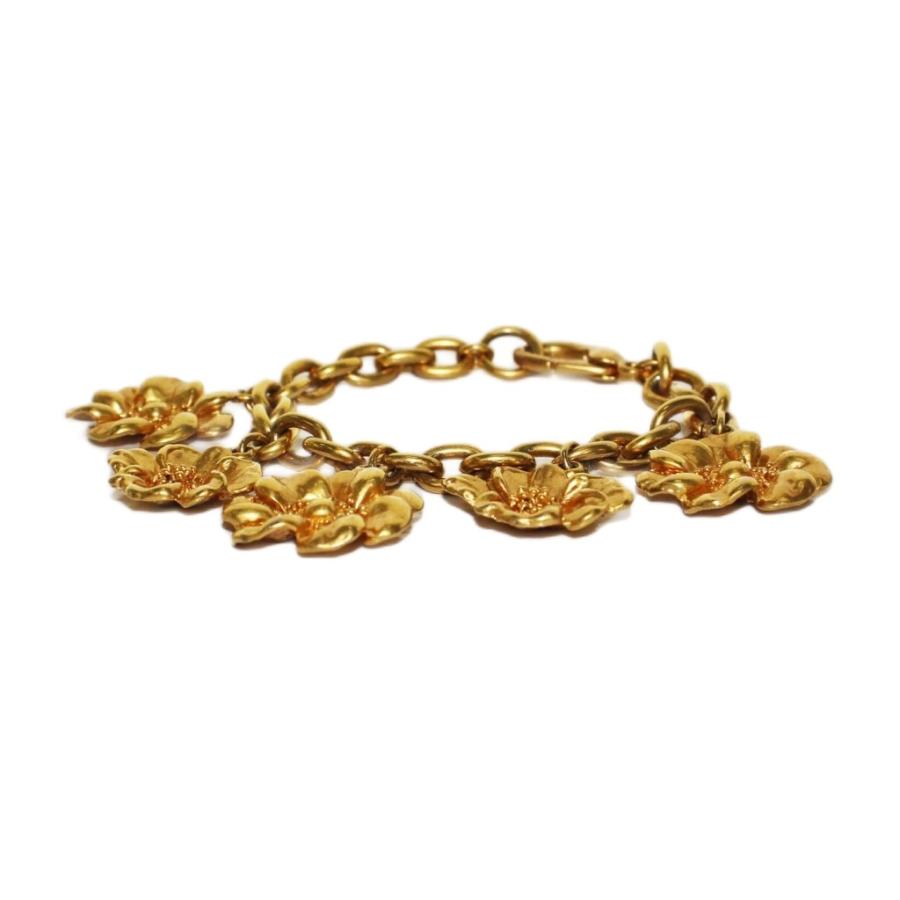 ケンゾー KENZO ブレスレット フラワー 花 ゴールドカラー /KH