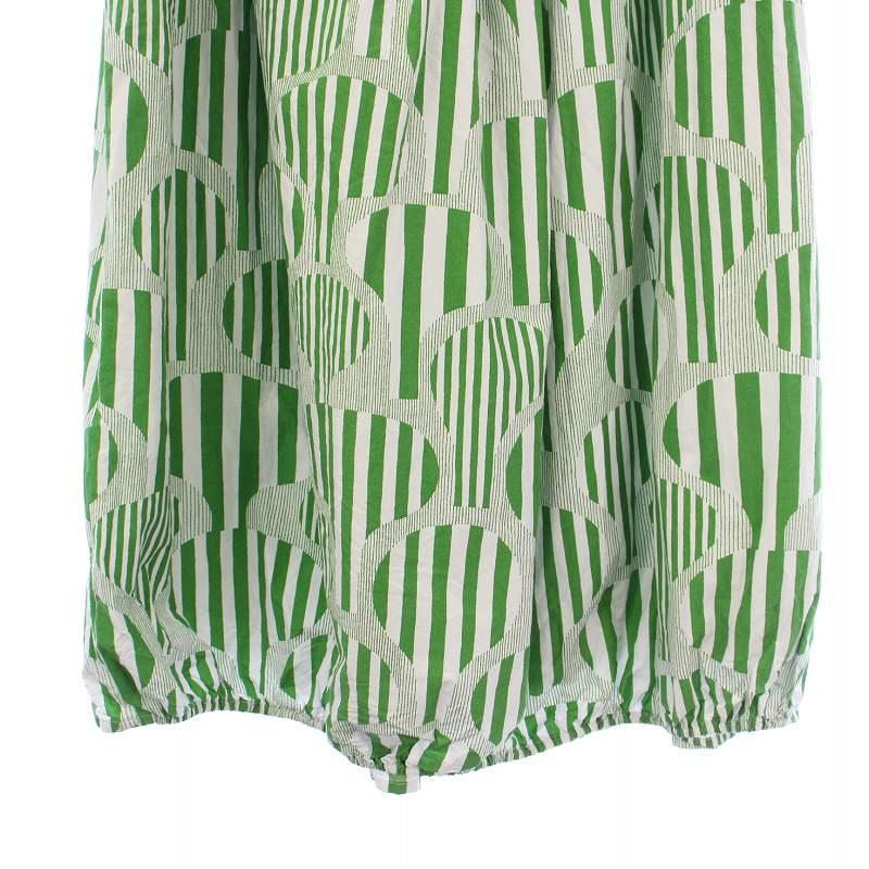 ミナペルホネン line treeシルクコットンプリントバルーンスカート