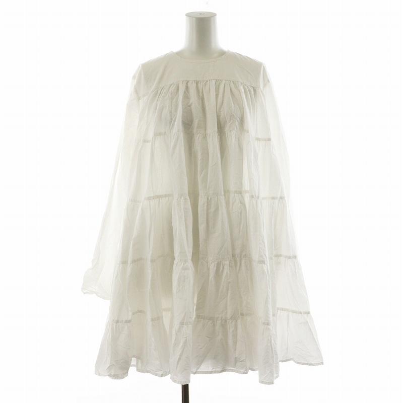 専用品【美品】 マーレット ＳＯＬＩＭＡＮ ロングワンピース ティアード 長袖 マーレット Merlette SOLIMAN DRESS ワンピース ひざ丈 長袖