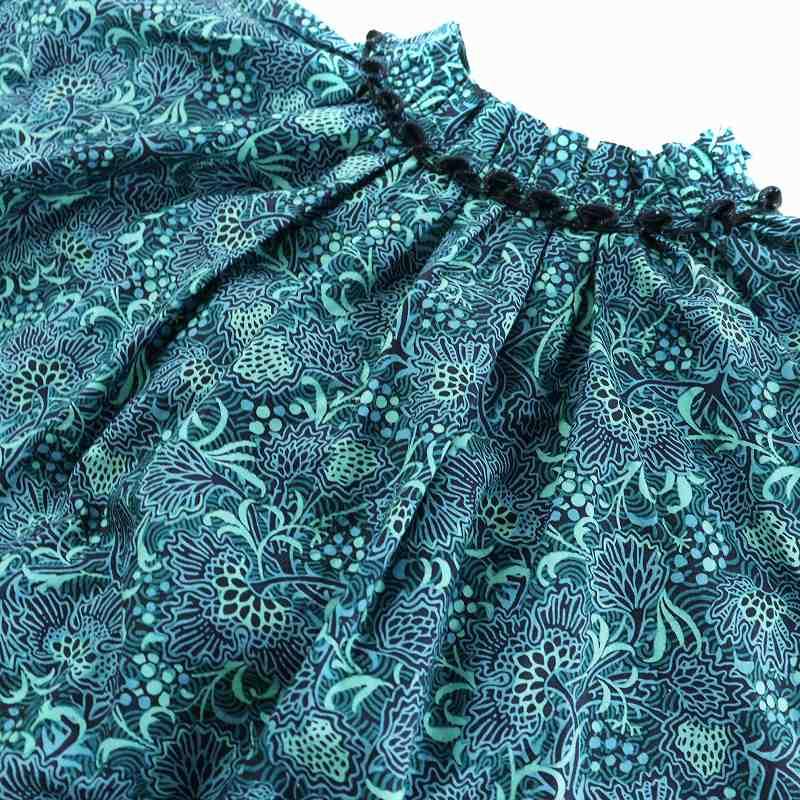 【美品】DRAWER　 ブラウス　花柄　サイズ36 drawer ドゥロワー フラワージャガードブラウス36