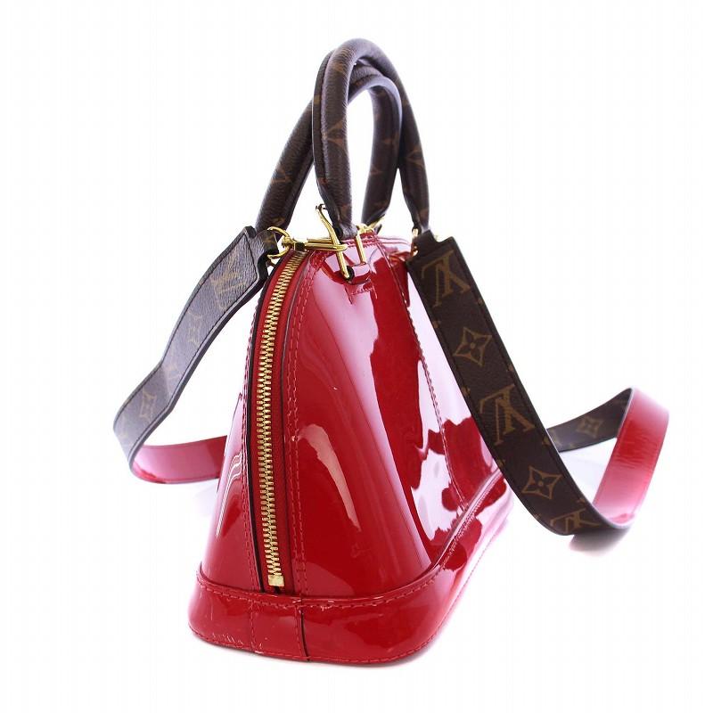 LOUIS VUITTON アルマBB ヴェルニスカーレット M52498 LOUIS VUITTON 並行輸入 ルイヴィトン ハンドバッグ ヴェルニ