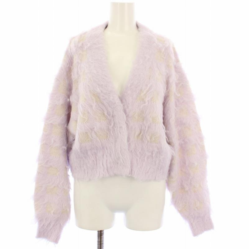 ファーファー furfur 25SS ファーリーチェックカーディガン ニット