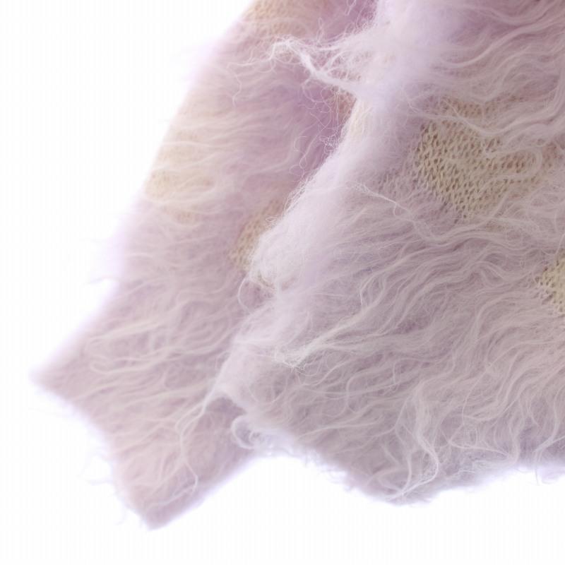 ファーファー furfur 25SS ファーリーチェックカーディガン ニット