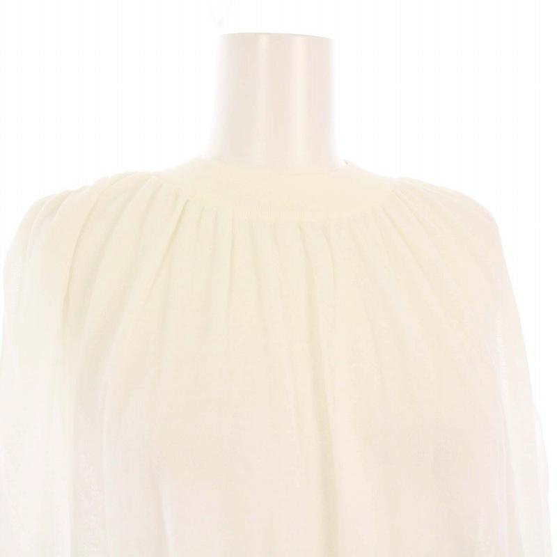 H120 美品 M 2 セオリー アイボリー ノーカラーJKT レディース H120 美品 M 2 セオリー アイボリー ノーカラーJKT レディース