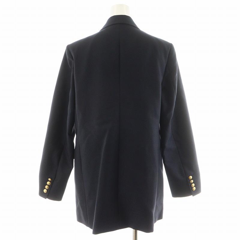 【中古】シンゾーン Shinzone 24SS リーファージャケット テーラードジャケット ダブル 紺ブレ 金ボタン ウール 36 紺 シンゾーン Shinzone 24SS リーファージャケット LEEFER JACKET