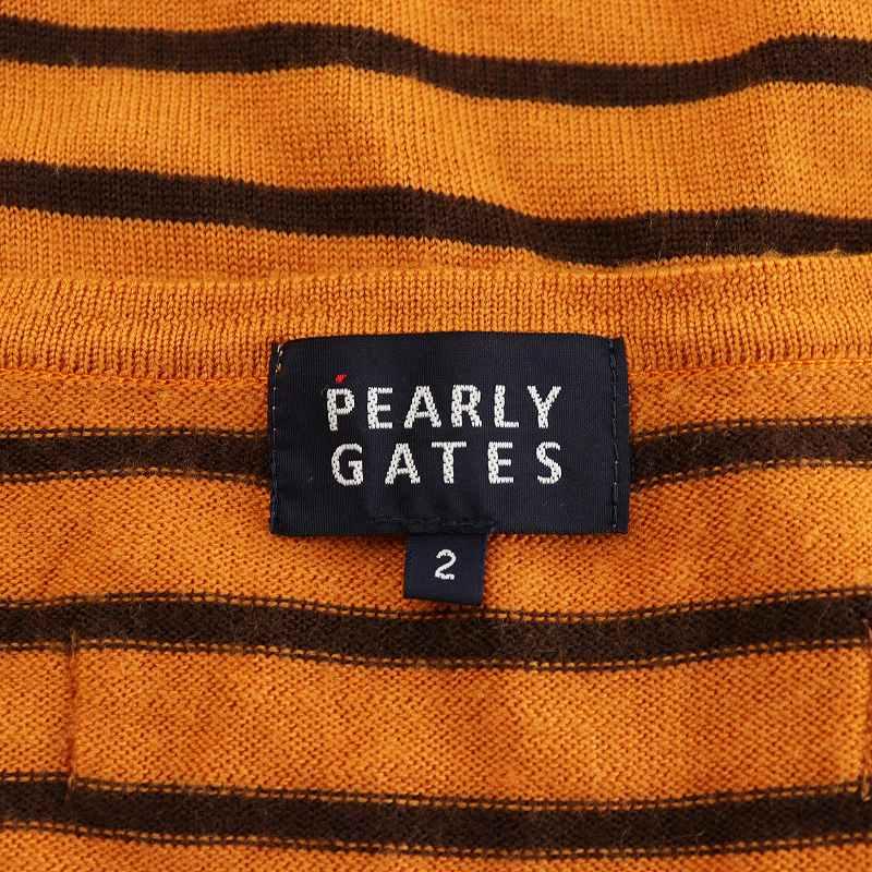 パーリーゲイツ PEARLY GATES ニット セーター 長袖 ワッペン ロゴ