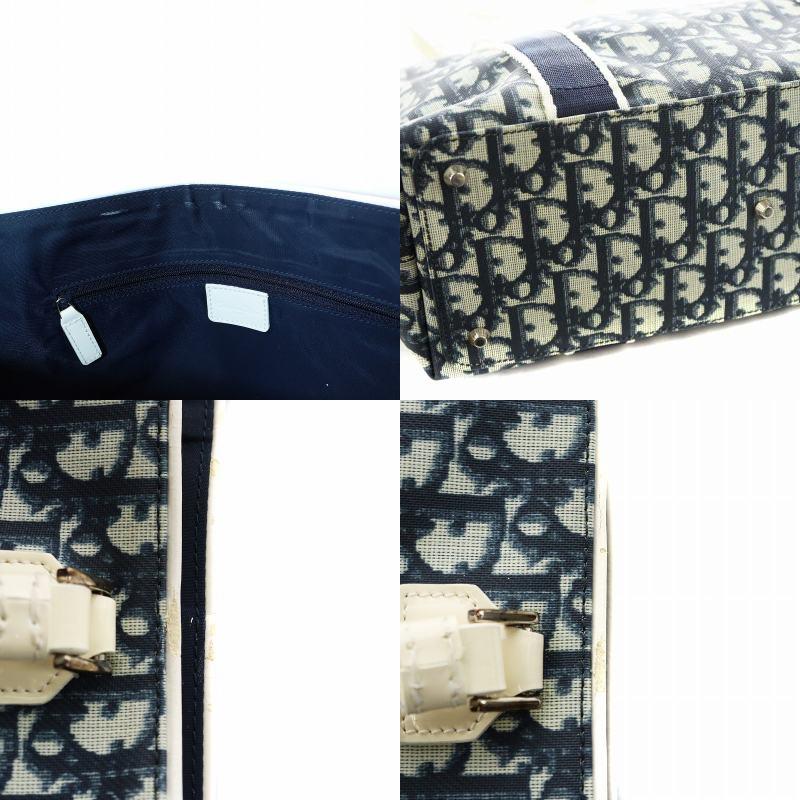 Dior トロッター　エナメル　PVC ショルダーバッグ　ネイビー 楽天市場】【中古】 中美品 クリスチャンディオール Christian