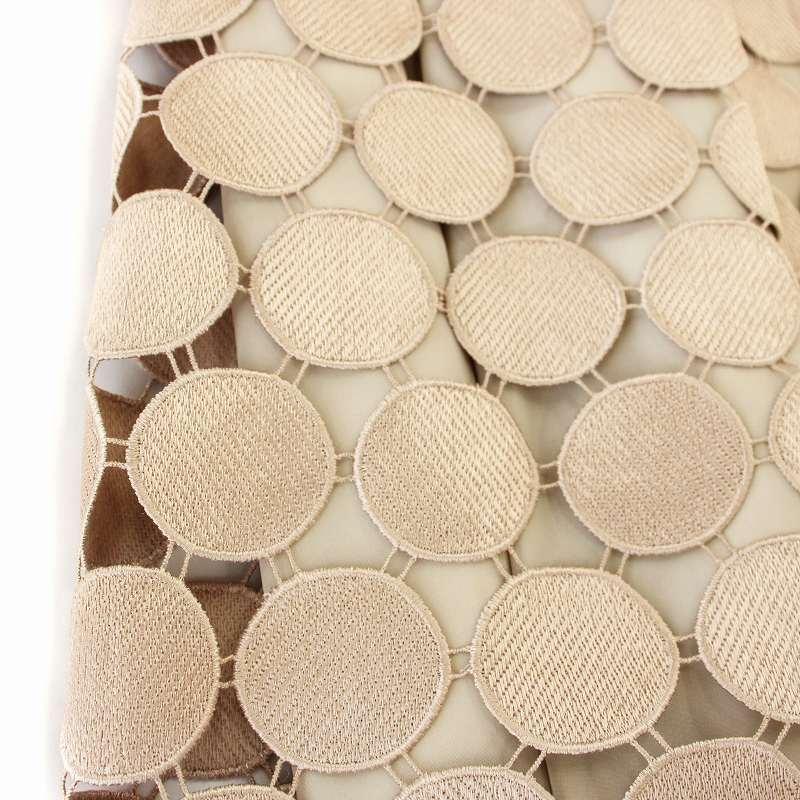 【中古】アドーア ADORE 23SS サークルレーススカート 531-3120402 ロング フレアスカート 38 ピンクベージュ アドーア ADORE 23SS サークルレーススカート 531-3120402 ロング