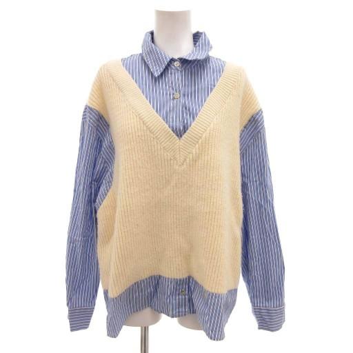 新品☆ZARA ザラ ストライプ柄長袖ニット ZARA - ZARA 今季 ストライプ ニット クロップドセーター ボーダー