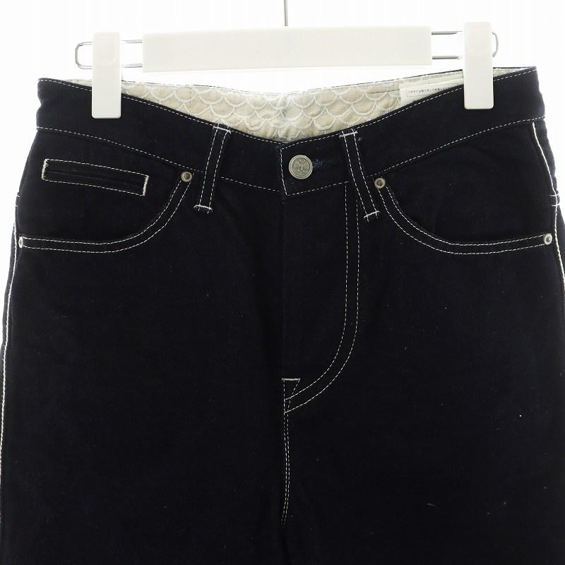 ミナペルホネン mina perhonen always テーパードデニム ジーンズ  