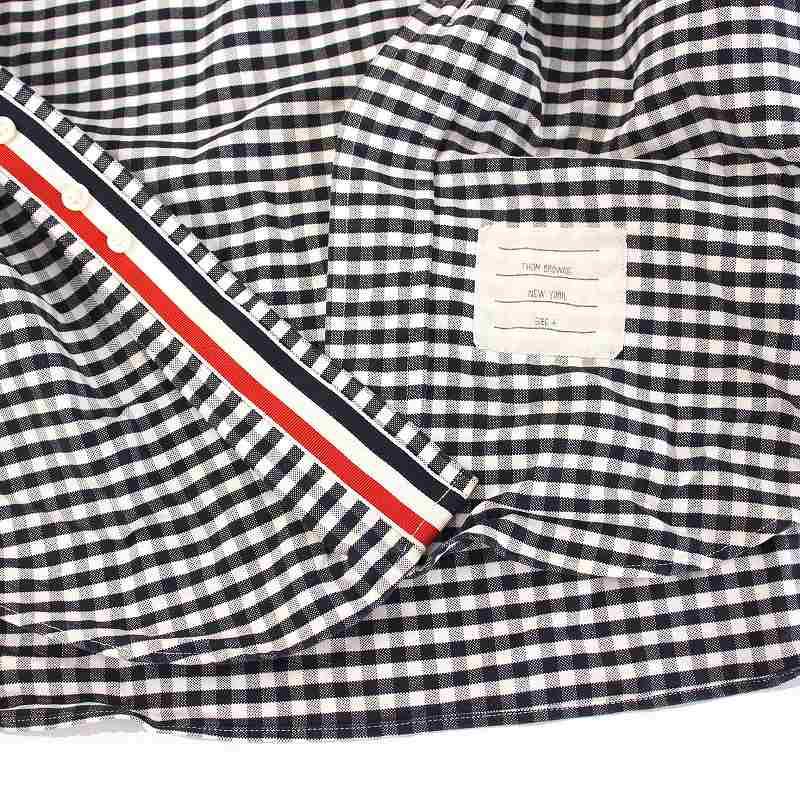 THOM BROWNEトムブラウン　長袖シャツ　ギンガムチェック　ボタンダウン トムブラウン THOM BROWNE ボタンダウンシャツ ギンガムチェック