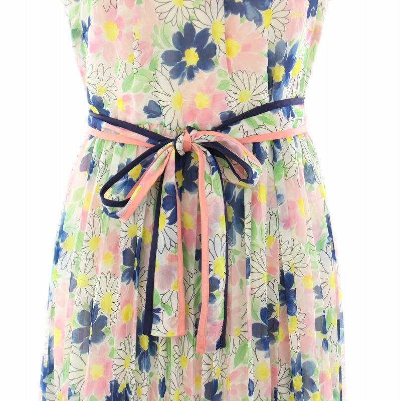 チェスティ Chesty フラワープリーツコートワンピース ロング