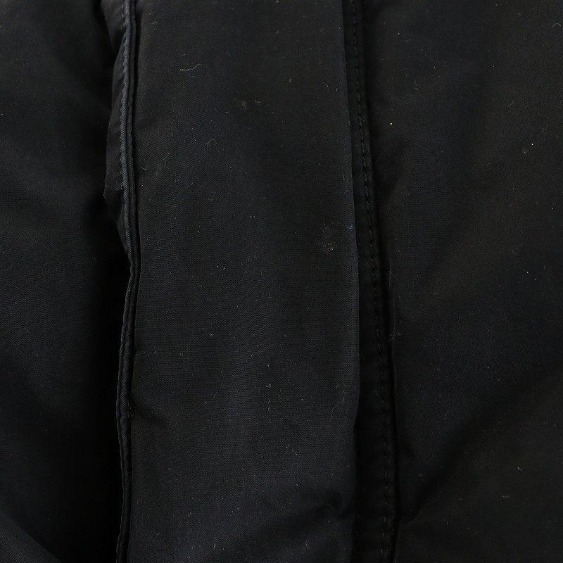 極美品＊バーバリーロンドン 中綿ジャケット 黒 L 裏地チェック リアルファー BURBERRY BLACK LABEL（バーバリーブラックレーベル） ダウン